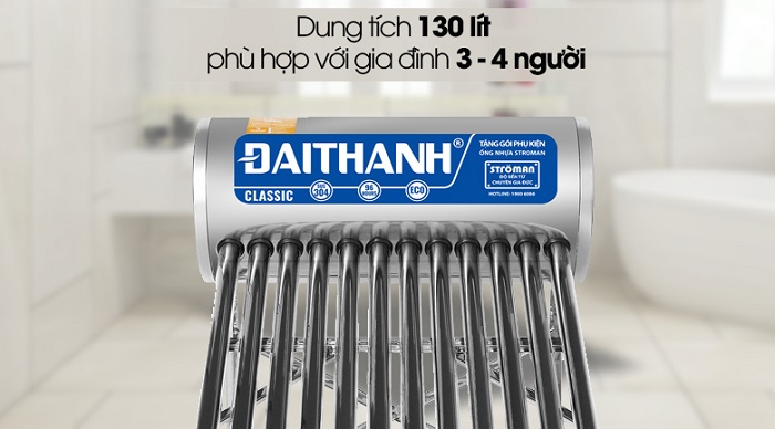 máy nước nóng năng lượng mặt trời Đại Thành 130L
