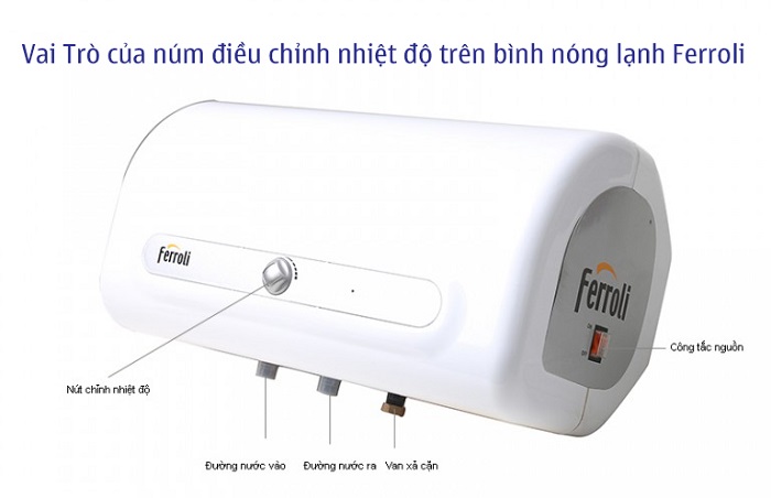 Núm điều chỉnh nhiệt độ bình nóng lạnh Ferroli