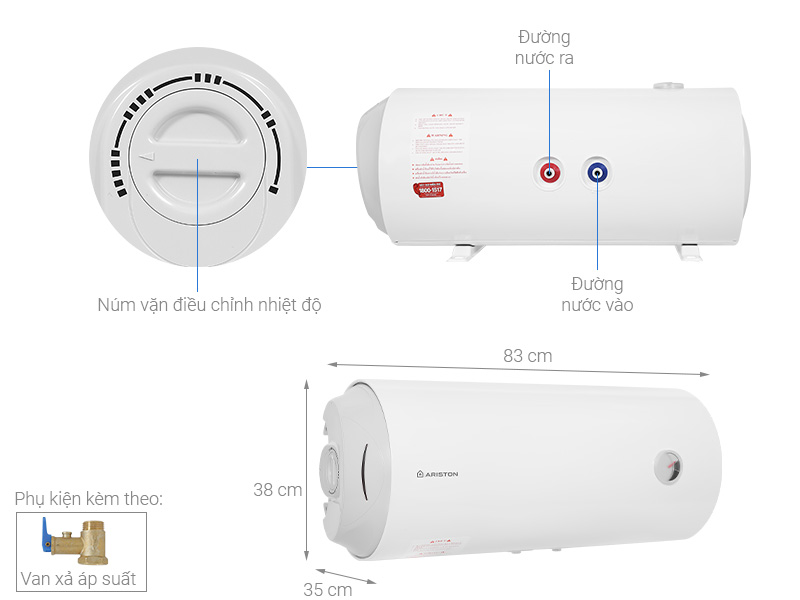 máy nước nóng gián tiếp Ariston 50L