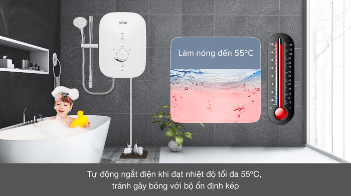 giá máy nước nóng trực tiếp Ferroli