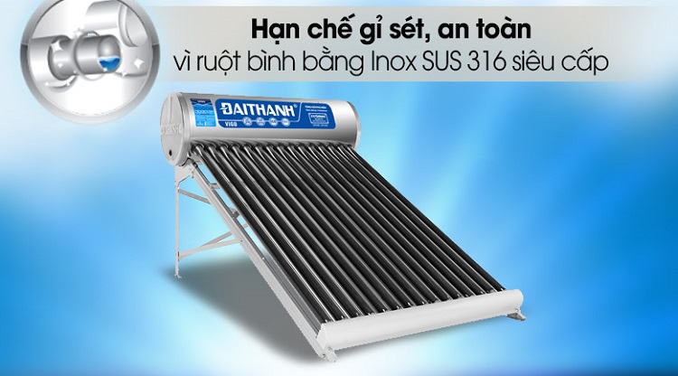 máy nước nóng năng lượng mặt trời Đại Thành 300L