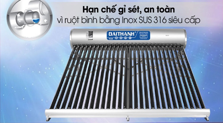 máy nước nóng năng lượng mặt trời Đại Thành 300L