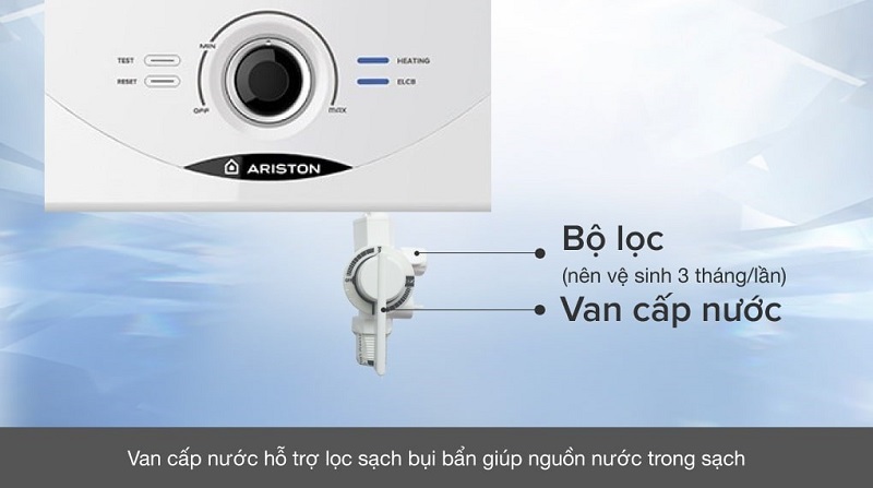 van khóa máy nước nóng Ariston