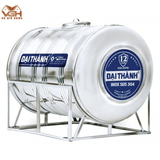Bồn Inox Đại Thành 1000L Ngang SUS 304